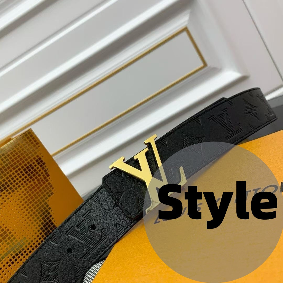 Luxurious men's letter-printed belt