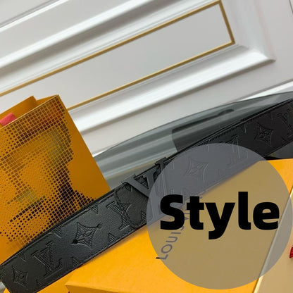 Luxurious men's letter-printed belt