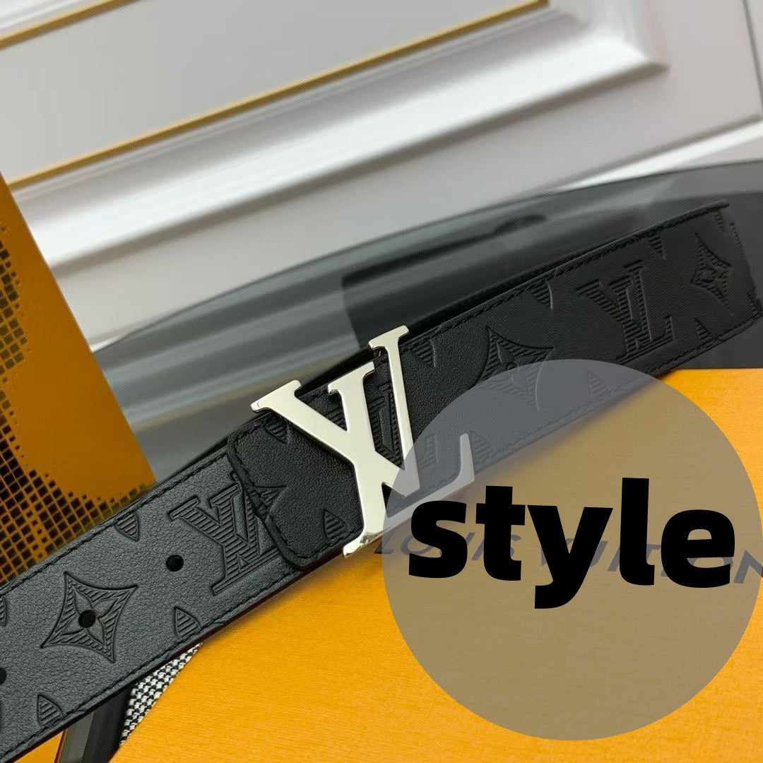 Luxurious men's letter-printed belt
