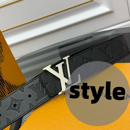 Luxurious men's letter-printed belt