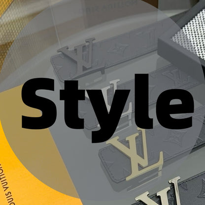 Luxurious men's letter-printed belt