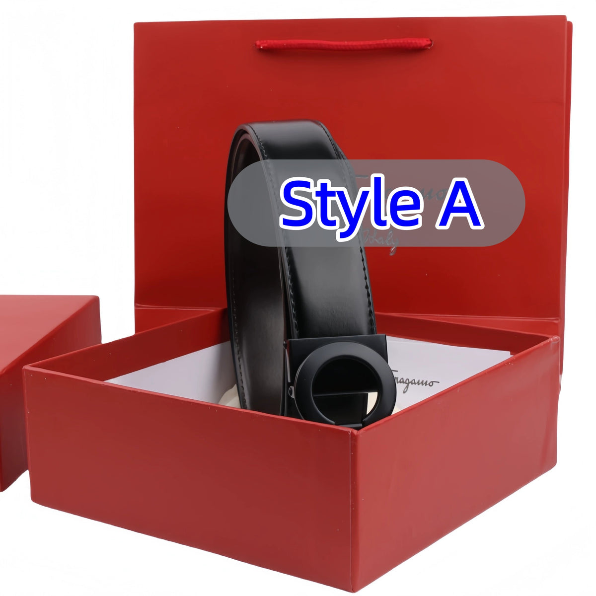 Classic Brand Engraved Reversible Belt (Colors: Black, Silver, Gold)