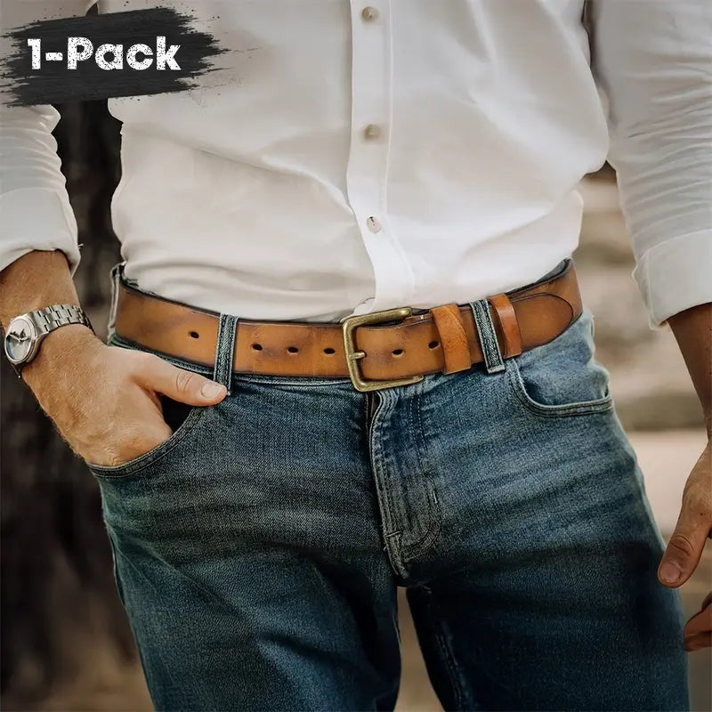 Men's retro Western-style belt